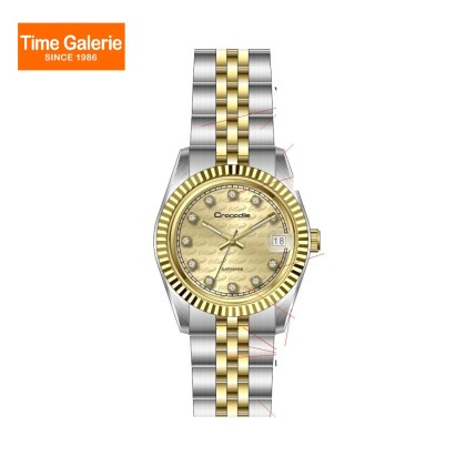 Crocodile CRDW5544.338DW Sunray Line Dial Stainless Steel Strap Women Watch Crocodile CRDW5544.338DW Sunray Line Dial Stainless Steel Strap Women Watch